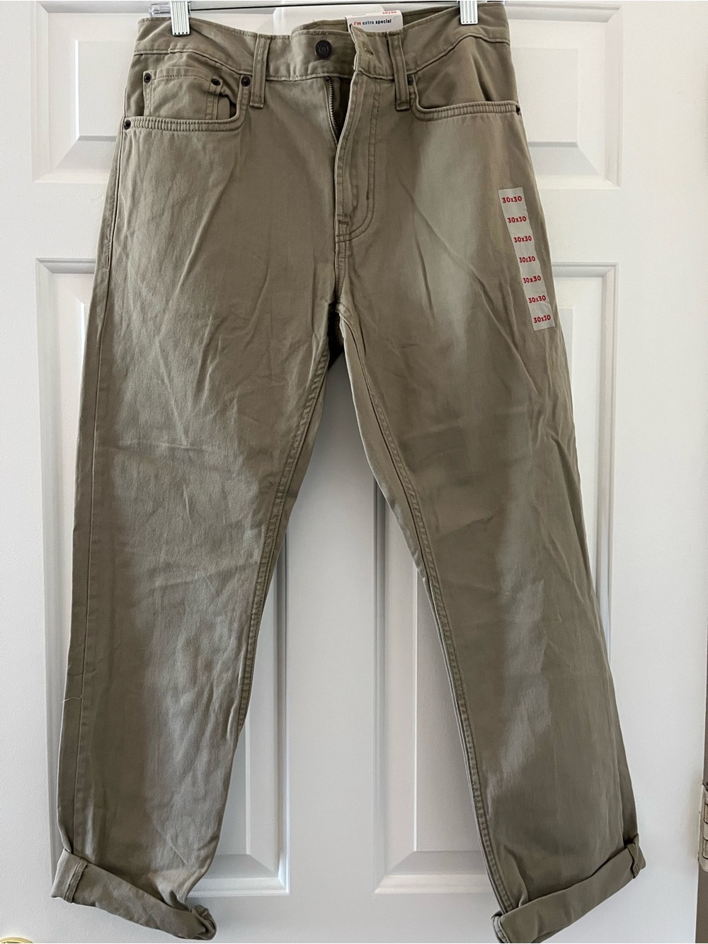 Old Navy Casual Straight-Leg Khaki Pants